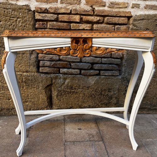 Mesa de Roble Vintage Restaurada – Mueble Artesanal con Historia