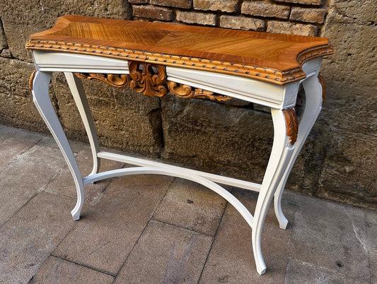 Mesa de Roble Vintage Restaurada – Mueble Artesanal con Historia