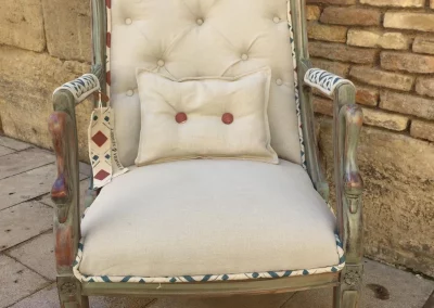 estado de la silla antes de la restauración